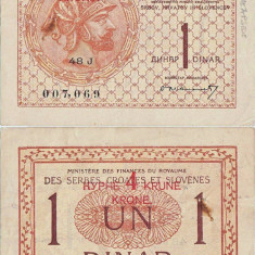 1919, 4 krone (P-15) - Iugoslavia - stare XF+!