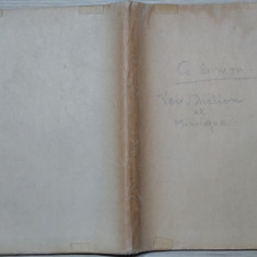 VOIX, DICTION ET MIMIQUE - Gustave Simon - Editeur Place d`Armes, 1932, 141 p.