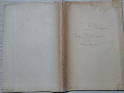 VOIX, DICTION ET MIMIQUE - Gustave Simon - Editeur Place d`Armes, 1932, 141 p. foto