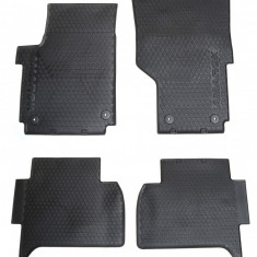 Set 4 Buc Covorase Auto Cauciuc Fata + Spate Oe Volkswagen Amarok 2010→ Negru 2H1061500A82V