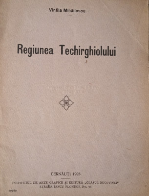 Regiunea Techirghiolului (Vintila Mihăilescu, 1928) foto