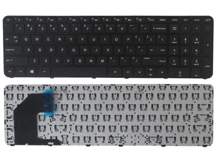 Tastatura laptop noua HP Pavilion 15-B1420X GLOSSY FRAME BLACK US Without Foil