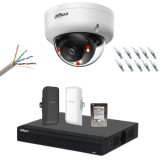 Kit supraveghere lift Dahua 2MP cu audio, PoE, wireless 500 m si HDD 1TB