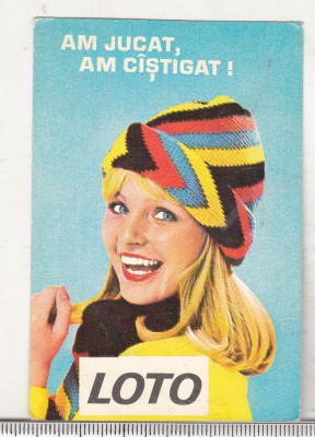 bnk cld Calendar de buzunar 1982 - Loto Pronosport foto