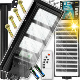 Lampa LED solara exterior 800W cu senzor telecomanda baterie 6Ah + suport (B5803)