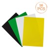 Set H&acirc;rtie Colorată, Step by Step, A4, Multicolor, 16 Foi, 150gsm, Oem