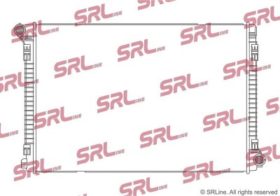 Radiator Vw Atlas/Teramont 17-, motor: 3.6 V6, intrare/iesire conectare rapida, 720x502x26, SRLine, Aluminiu/ Plastic brazat, 3QF121251C; 3QF121251E foto