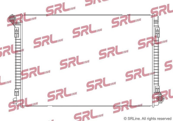 Radiator Vw Atlas/Teramont 17-, motor: 3.6 V6, intrare/iesire conectare rapida, 720x502x26, SRLine, Aluminiu/ Plastic brazat, 3QF121251C; 3QF121251E