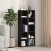 Dulapuri CD-uri 2 buc Stejar negru 21x16x93,5 cm Lemn prelucrat