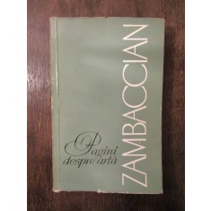 PAGINI DESPRE ARTA -ZAMBACCIAN