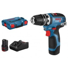 Bosch GSR 12V-35 FC Set Masina de gaurit si insurubat 35Nm + 2 x acumulatori Li-Ion, 3Ah + incarcator rapid GAL 12V + L-Boxx - 3165140936927