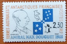 ANTARTICA FRANCEZA- &amp;#039;&amp;#039;983-AMIRAL DOGUET&amp;#039;&amp;#039;-Timbru- MNH NESTAMPILATA foto
