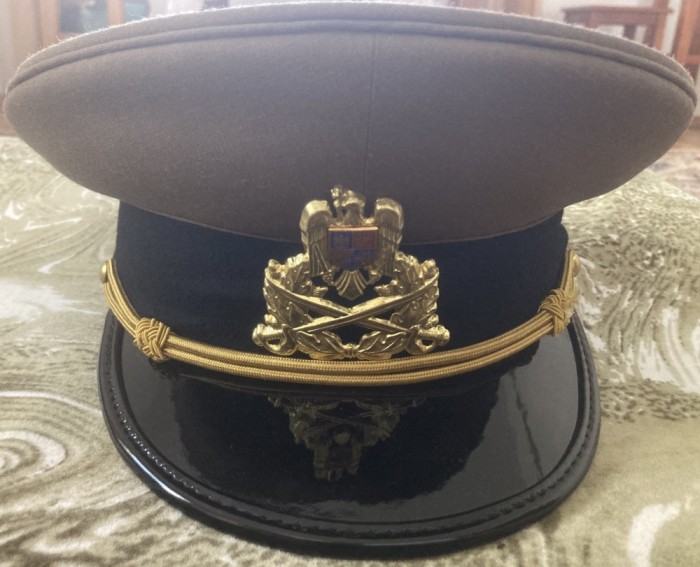 M5 1 - Cascheta militara - post 89 - culoare negru geniu - piesa de colectie