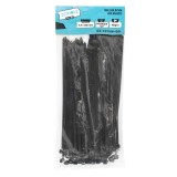 Set 100 bride din plastic Detoolz 4.8x200 mm, negre, protectie UV