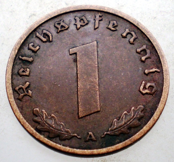 B.080 GERMANIA 1 REICHSPFENNIG 1938 A