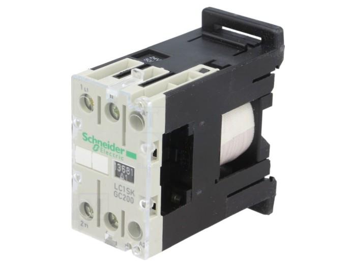 Contactor 2-polar NO 24VAC 5A