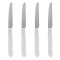 Set Cuțite Masă 19cm, Oțel Inoxidabil, M&acirc;ner Alb, 4 Bucăți