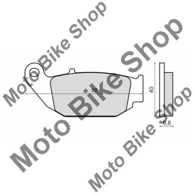 MBS Placute frana Honda Msx 125cc, Cod Produs: 225103280RM foto