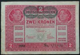 Bancnota istorica 2 COROANE- AUSTRO-UNGARIA, anul 1917 *cod 559 F = 1668- 571528