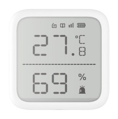 Detector de temperatura si umiditate wireless Hikvision DS-PDTPH-E-WE, seria