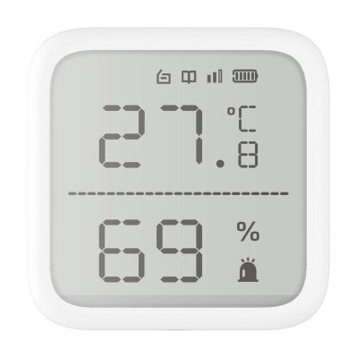 Detector de temperatura si umiditate wireless Hikvision DS-PDTPH-E-WE, seria foto