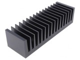 Radiator extrudat cu aripioare negru 50x160x40mm