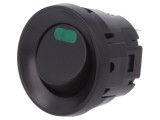 Comutator Rocker ON-OFF cu LED Negru 3A 250V