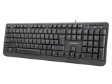 Tastatură NATEC neagră USB A ES layout cu cablu 1,8m slim