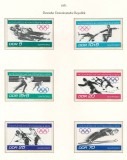 Germania, DDR 1971 Mi 1725/30 MNH - Jocurile Olimpice de iarna 1972, Sapporo, Nestampilat