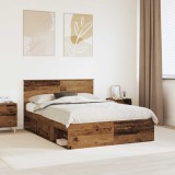Cadru de pat Lemn vechi 150 x 200 cm Lemn prelucrat