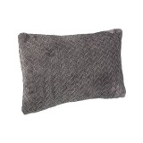 Perna decorativa, 55x37 cm, Gri, Poliester, ATU-0807380, Oem