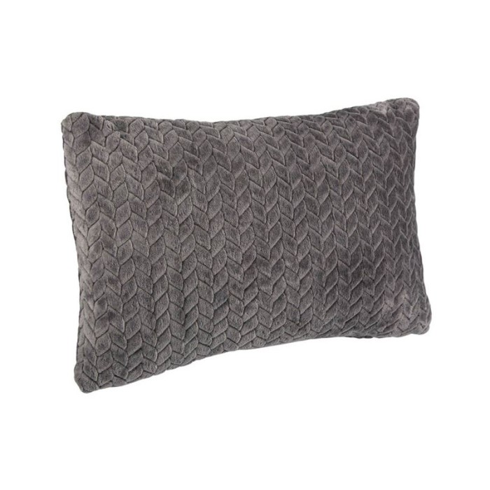 Perna decorativa, 55x37 cm, Gri, Poliester, ATU-0807380