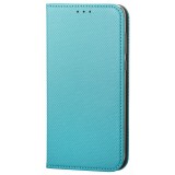 Husa Piele OEM Smart Magnet pentru Xiaomi Mi Note 10 Lite, Turcoaz