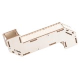 Kit DIY periscop din lemn, sistem optic cu oglinzi, model educativ, 180x37mm