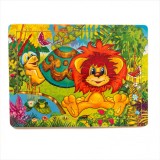 Cumpara ieftin Puzzle din lemn, puiul de Leu, 7Toys