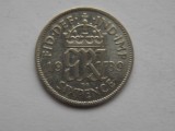 SIX PENCE 1939 GBR-argint