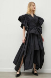 MMC STUDIO rochie culoarea negru, mini, oversize