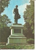 (A) carte postala-GALATI-Statuia lui C.Negri