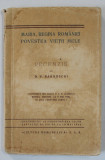MARIA , REGINA ROMANIEI , POVESTEA VIETII MELE , RECENZIE de D.V. BARNOVSCHI , CONFERINTA , 1936