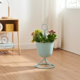 Suport 1 ghiveci plante Alphen 48cm albastru deschis [en.casa] HausGarden Leisure