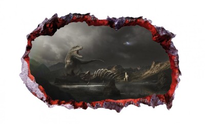 Sticker decorativ cu Dinozauri, 85 cm, 4302ST-1 foto
