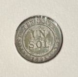 Moneda 1 Sol din Elvetia 1825 din Cantonul Geneva