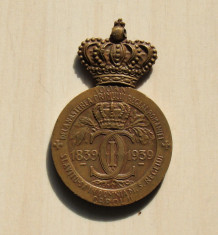 Medalia 100 ani de la nasterea primului rege al Romaniei 1839-1939 foto