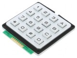 Tastatură metalică 16 butoane 200m&Omega; 1,2N 20mA