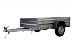 REMORCA TRANSPORT 200 X 125 GARDEN TRAILER 205 UNITRAILER 750 KG DMC LARGA foto