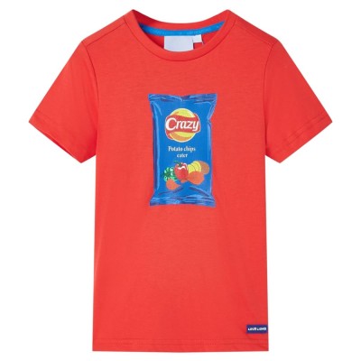 Tricou pentru copii cu m&amp;acirc;neci scurte, roșu, 92 foto