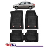 Covorașe Auto TeamCar&reg; Tip Tăviță Compatibile Renault Symbol II (2008&ndash;2013) - Sedan, Cauciuc
