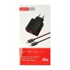 Incarcator PD USB Tip C 45W si Cablu USB Tip C 1metru Tranyoo