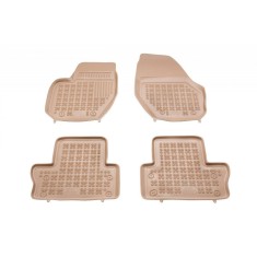 Covorase Presuri Auto Cauciuc Dedicate Bej Volvo S60 II 2010-2018 | Volvo V60 I 2011-2018 | Volvo XC60 I 2008-2017