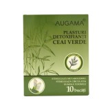 Plasturi detoxifianti cu ceai verde, 10*12 cm, 10 bucati, Augama
